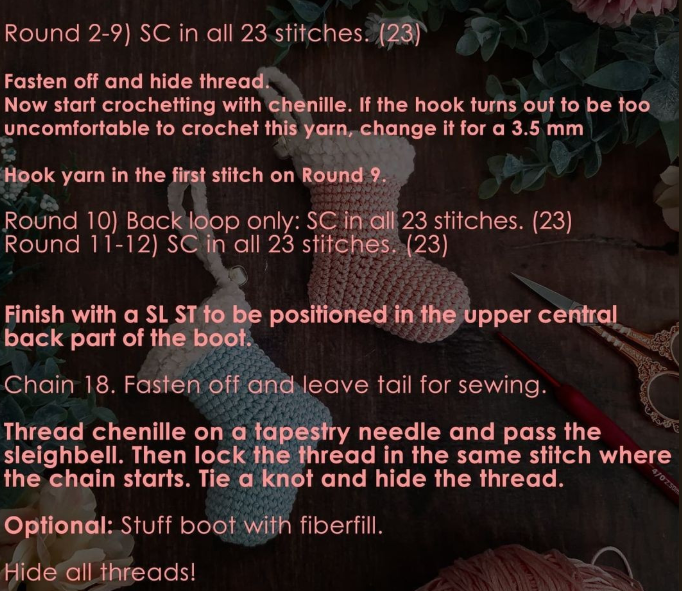 Baby Crochet Socks - Pattern Instructions Part 2