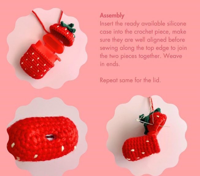 Free Pattern AirPod Case - Assembly Steps