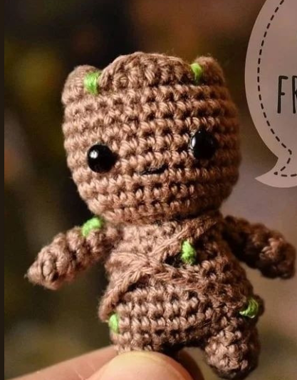 Crochet Pattern Baby Groot - Finished Amigurumi