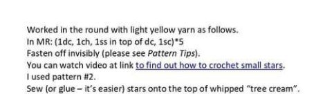 Crochet amigurumi ideas - small star pattern